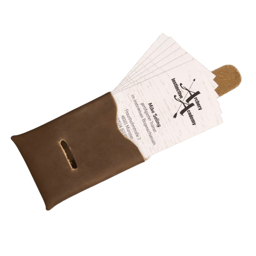 Hood Archery Mini Täschchen Leder Braun